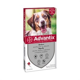 ADVANTIX BAYER SPOT-ON CANE DA 10 A 25 KG