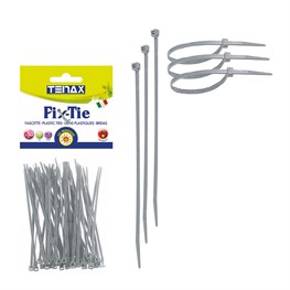 FASCETTA FIX TIE ARGENTO 200X4,8 PZ.50