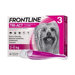 FRONTLINE TRI-ACT SPT-ON CANI DA 2 A 5 KG - 3 PIPETTE