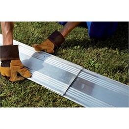 BORDURA ALUBORD H CM 10 - LUNGH. MT 2,50 - ALLUMINIO