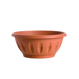 CIOTOLA "ALBA" D.25 C/SOTTOVOVASO TERRACOTTA (C. 30725)