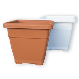 VASO QUADRO 37X37 - COLORE BIANCO