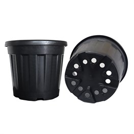 VASO COSMO NERO - Ø EST. CM 35,5 - Ø EST. CM 32,5 - H CM30,5 - LT 20