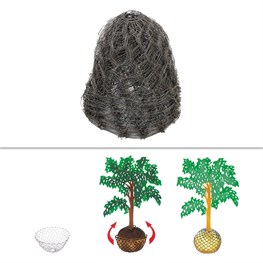 CESTELLO METALLICO MIKE Ø CM 90 - PER ZOLLA FINO A CM 75/80