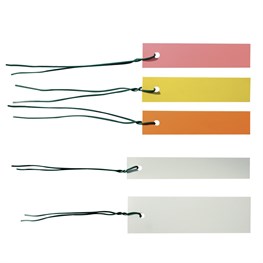 ETICHETTA CON FILO BIANCA PER SCRITTURA MANUALE CM 10X1,8