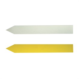 ETICHETTA CON PUNTA (BIANCO O GIALLO) PER SCRITTURA MANUALE CM 14X1,8