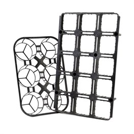 PANNELLO PORTAVASI PER VASO QUADRO CM 10X10 (CON PIEDE) - 15 POSTI