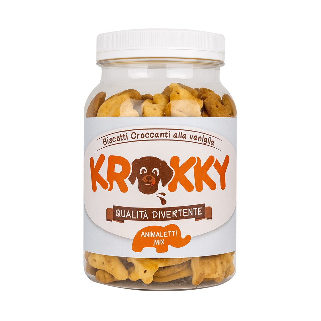 BISCOTTI KROKKY ANIMALETTI MIX  - BARATTOLO - GR.400