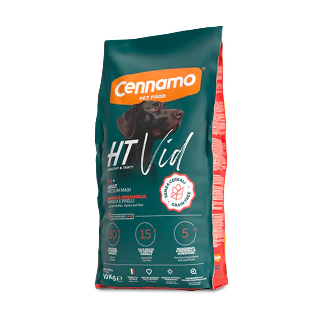 HT VID GRAIN FREE ADULT - MEDIUM MAX AGNELLO E BUFALO - KG.10